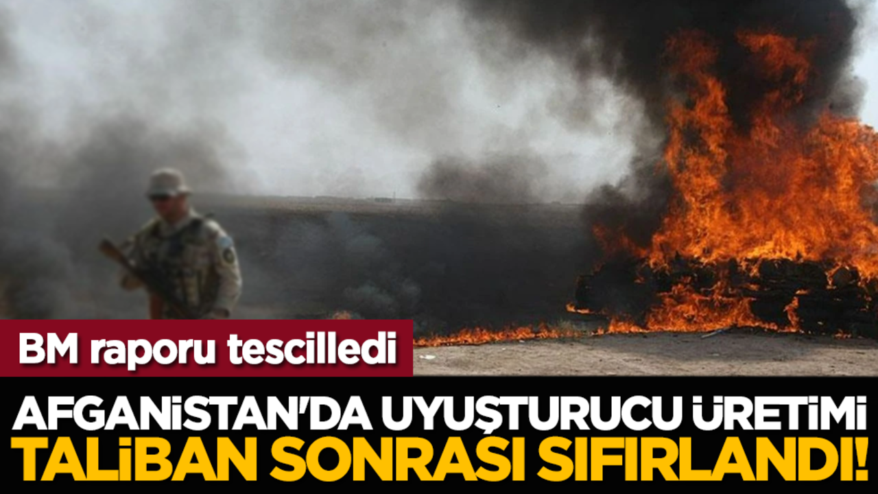 BM raporu tescilledi: Afganistan'da uyuşturucu üretimi Taliban sonrası sıfırlandı!