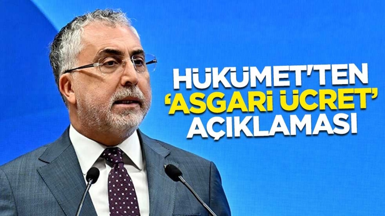 Çalışma ve Sosyal Güvenlik Bakanı Vedat Işıkhan'dan "asgari ücret" açıklaması