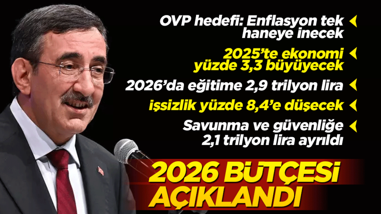 Cevdet Yılmaz 2026 yılında büyüme tahminini açıkladı