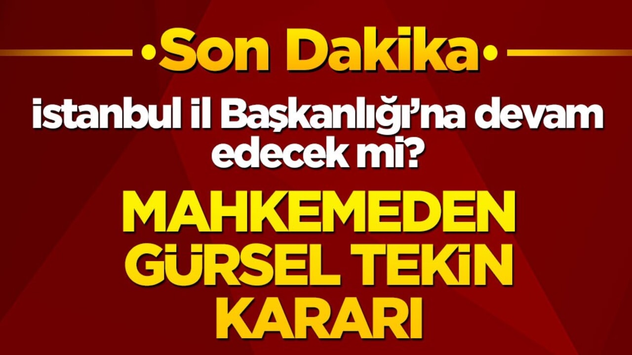 CHP İstanbul İl Başkanlığı'na devam edecek mi? Mahkemeden Gürsel Tekin kararı