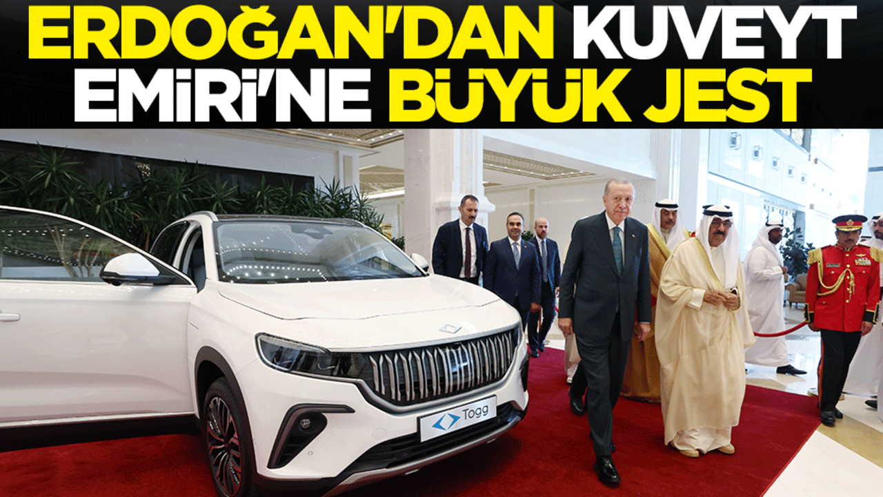 Cumhurbaşkanı Erdoğan, Kuveyt Emiri'ne Togg hediye etti