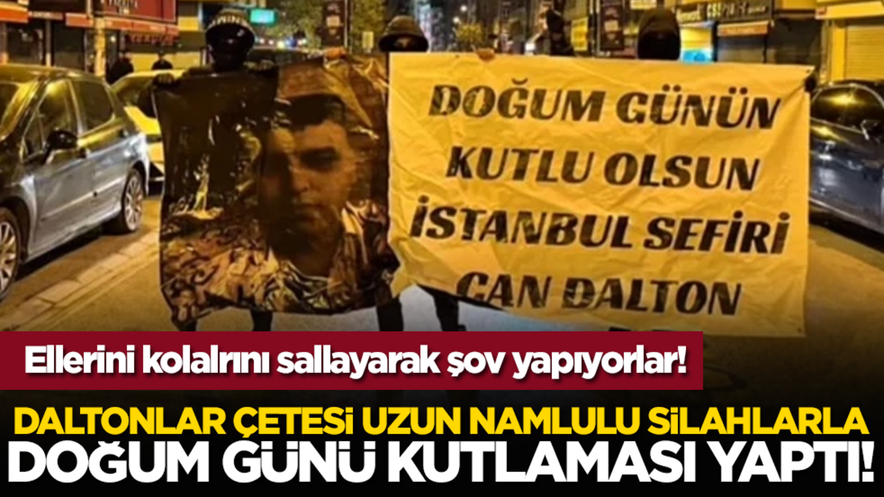 Daltonlar çetesi uzun namlulu silahlarla doğum günü kutlaması yaptı!