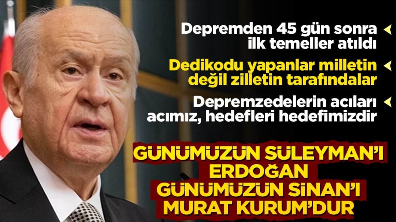 Deprem bölgesinde 455 bininci konut teslim ediliyor! Bahçeli'den törende flaş sözler