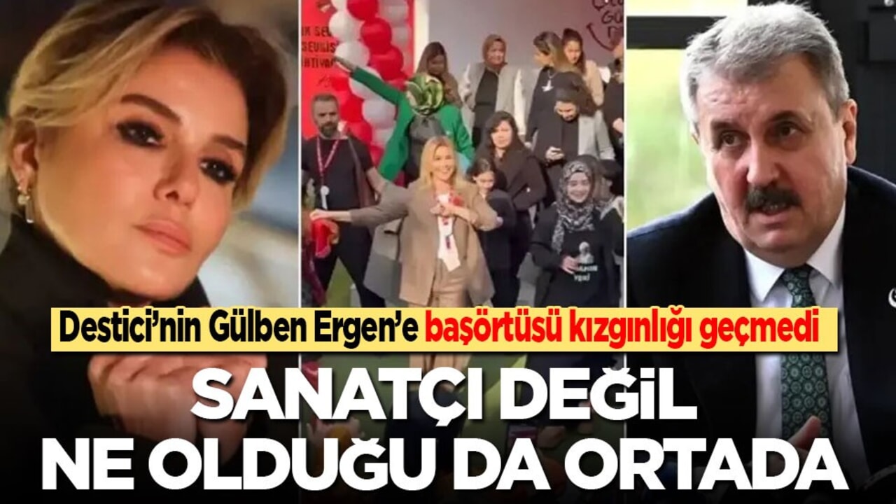 Destici’nin Gülben Ergen’e başörtüsü kızgınlığı geçmedi: Sanatçı değil, ne olduğu ortada