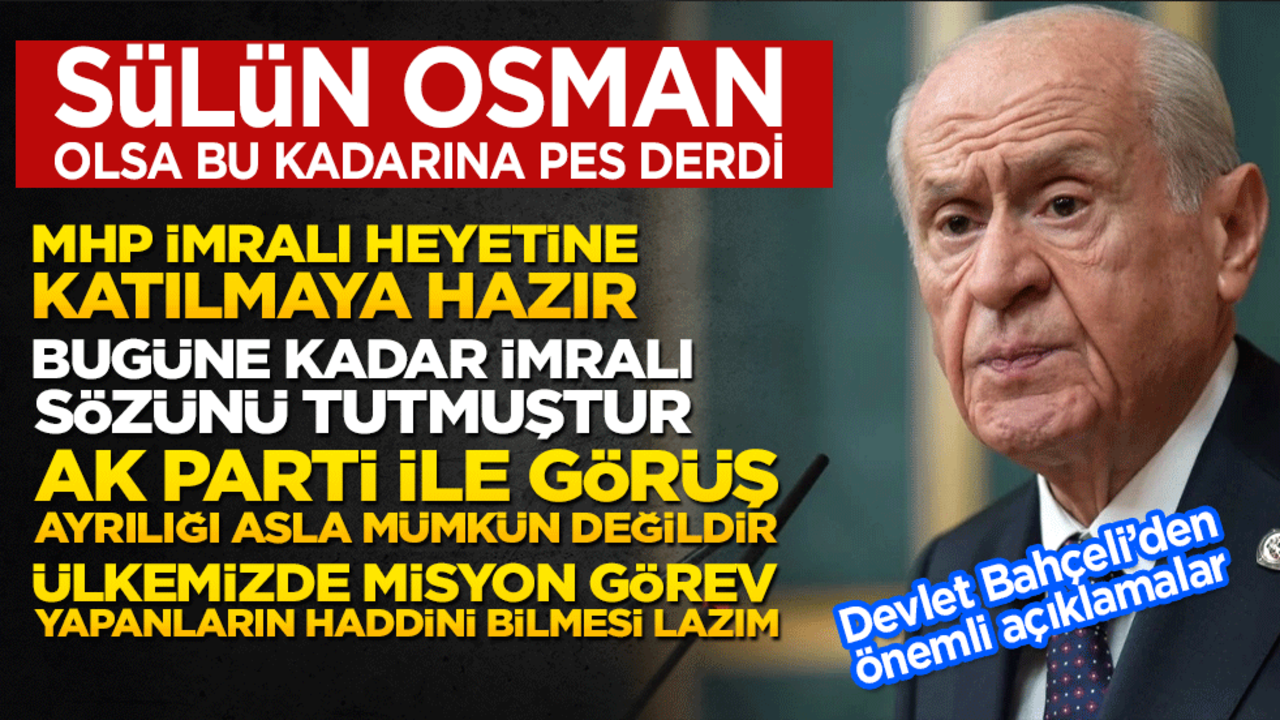 Bahçeli’nin sözleri siyaset koridorlarını hareketlendirdi! Herkes bu mesajın altındaki ayrıntıyı konuşuyor!