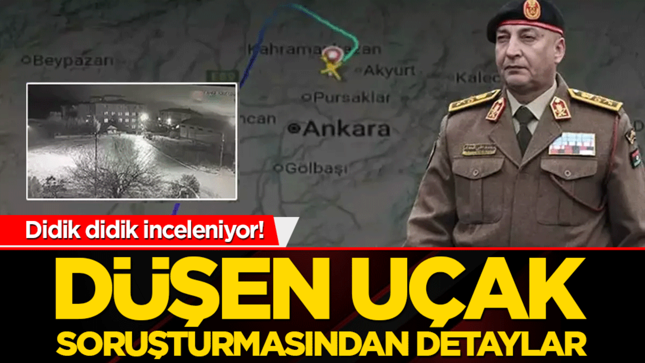 Didik didik inceleniyor! Düşen uçak soruşturmasından detaylar