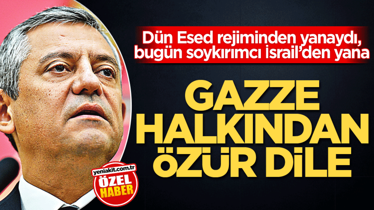 Dün Esed rejiminden yanaydı, bugün soykırımcı İsrail’den yana! Gazze halkından özür dile
