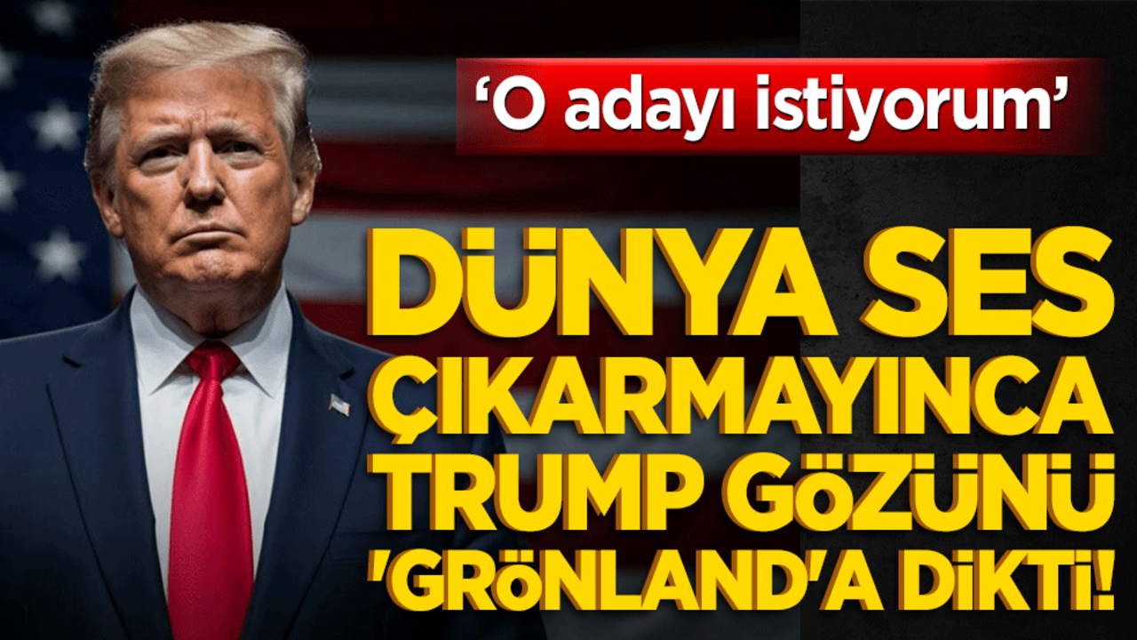 Dünya ses çıkarmayınca Trump gözünü 'Grönland'a dikti! O adayı istiyorum