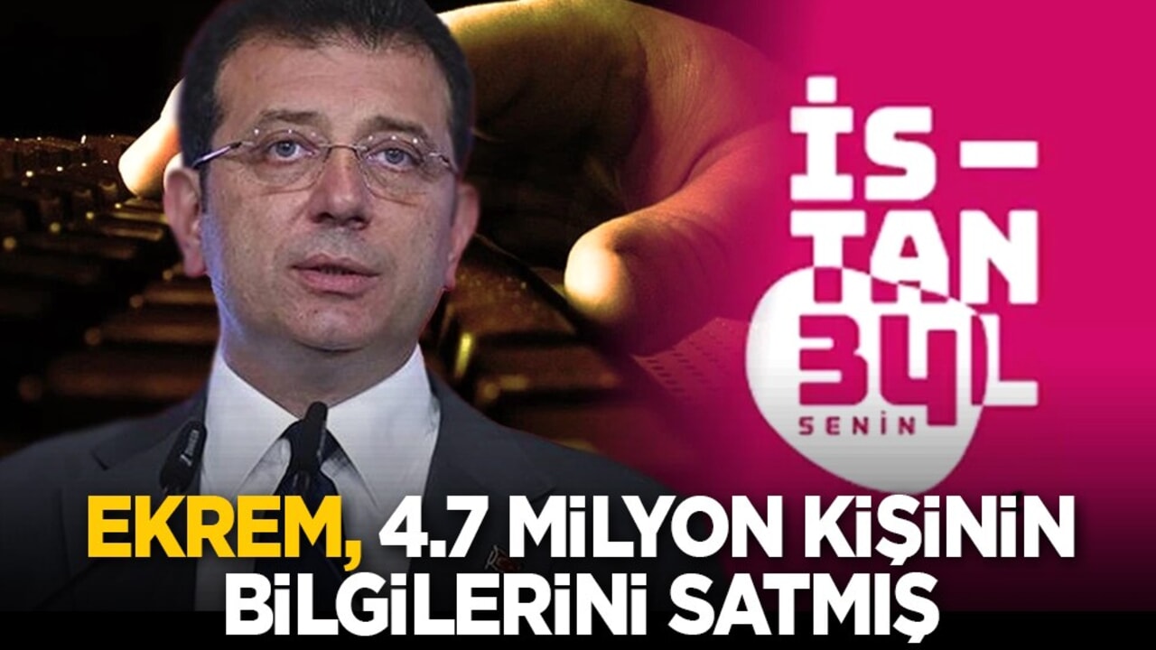 Ekrem, 4.7 milyon kişinin bilgilerini satmış
