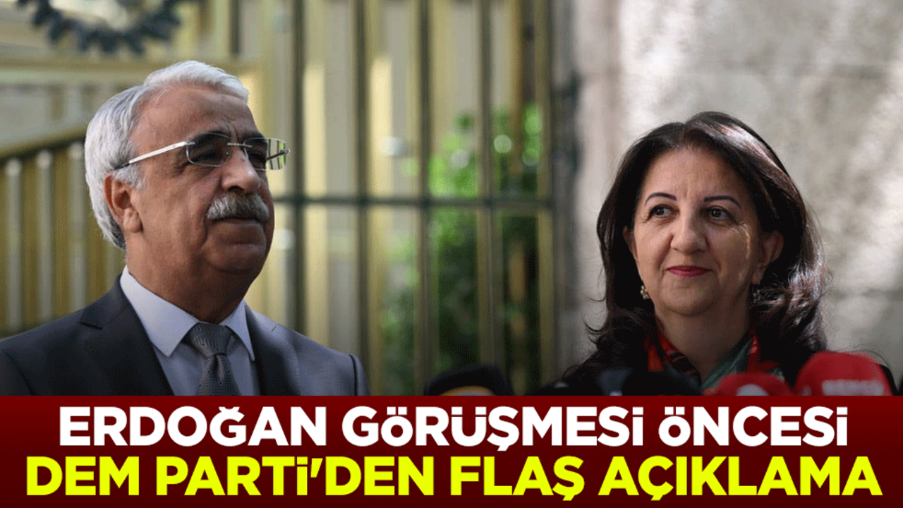 Erdoğan görüşmesi öncesi DEM Parti İmralı Heyeti'nden flaş açıklama