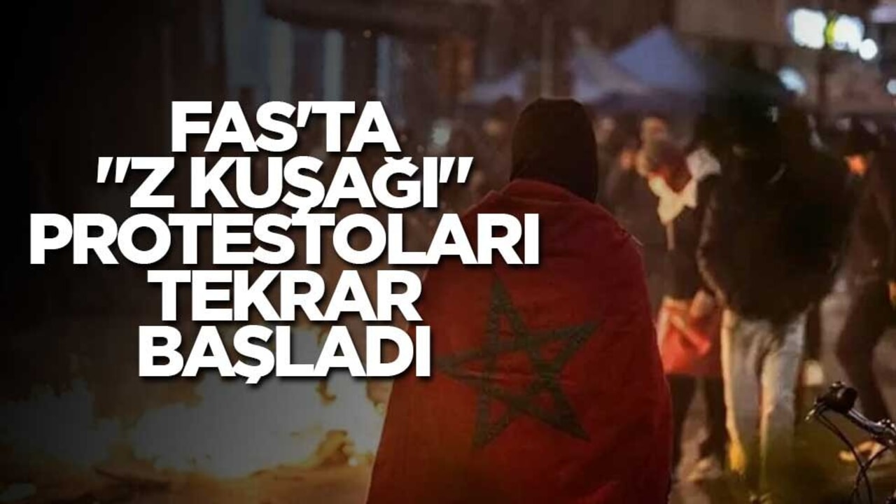 Fas'ta "Z Kuşağı" protestoları tekrar başladı