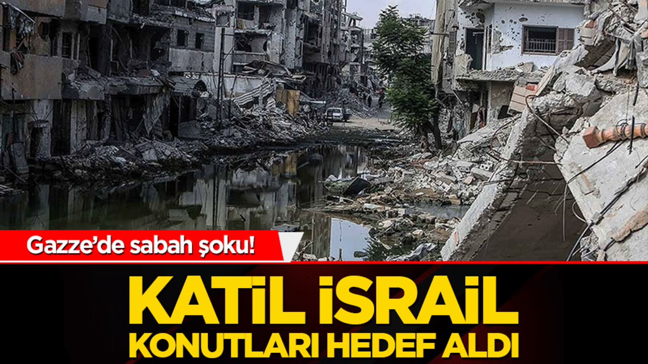 Gazze’de sabah şoku! Katil İsrail konutları hedef aldı
