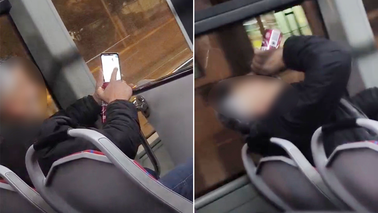 Halk otobüsünde alkol rezaleti!