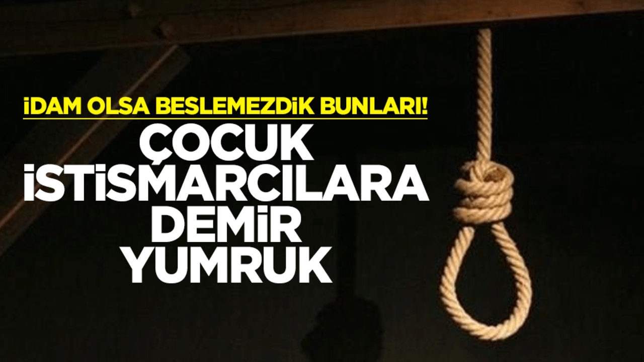 İdam olsa beslemezdik bunları! Çocuk istismarcılara demir yumruk
