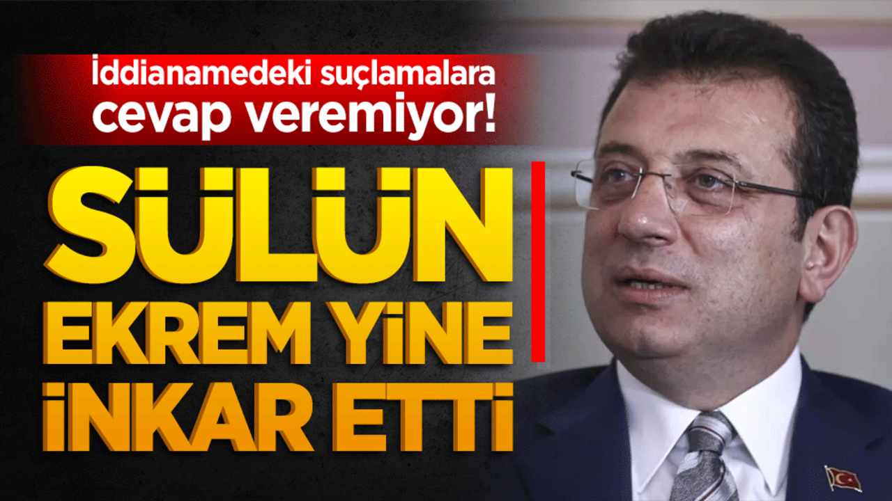 İddianamedeki suçlamalara cevap veremiyor! Sülün Ekrem yine inkar etti