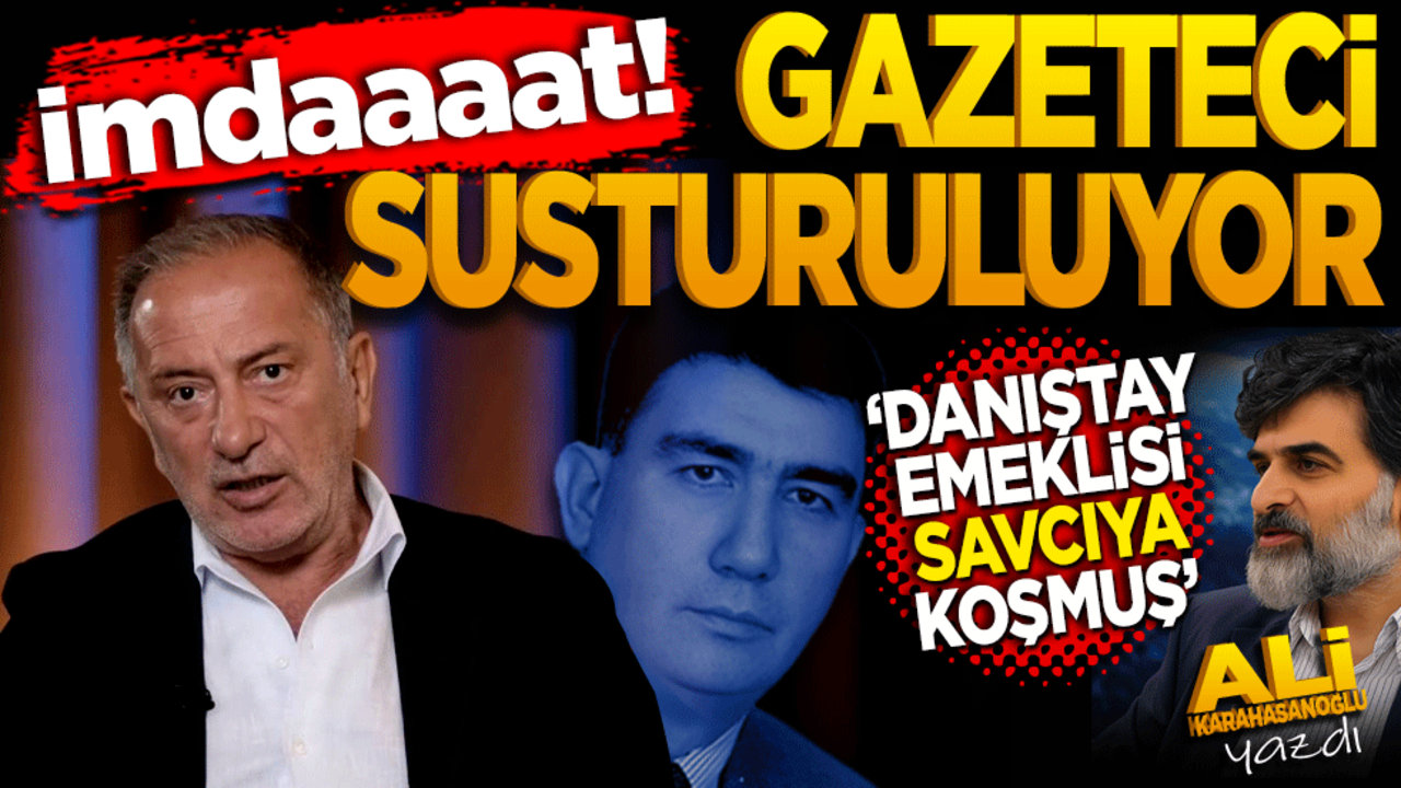 İmdaaat. Gazeteci susturuluyor! Danıştay emeklisi savcıya koşmuş!
