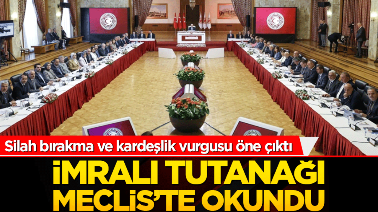 İmralı tutanağı komisyonda okundu süreçte kritik aşamaya geçildi! Yol haritası artık netleşiyor
