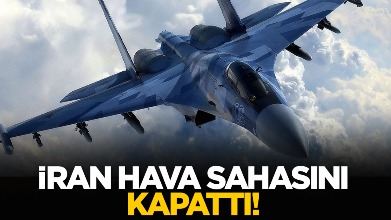 İran hava sahasını kapattı!