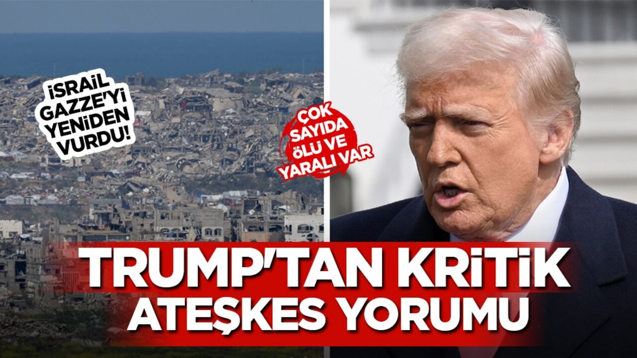 İsrail Gazze'yi bombalıyor! Trump'tan son dakika ateşkes açıklaması