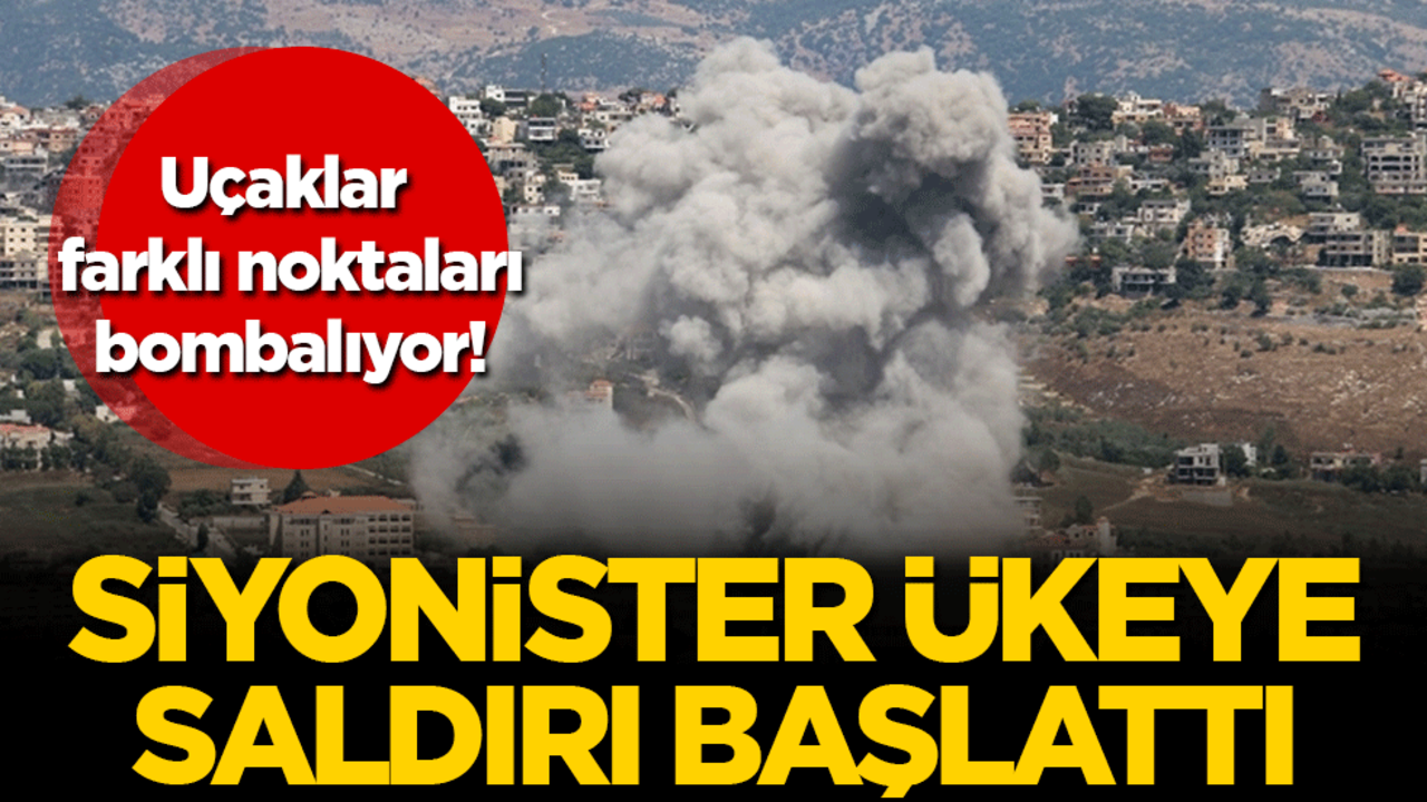 İsrail Lübnan'a saldırı başlattı: Savaş uçakları farklı noktaları bombalıyor!