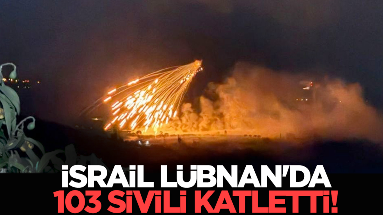 İsrail Lübnan'da 103 sivili katletti!