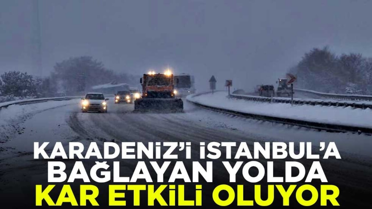 Karadeniz’i İstanbul’a bağlıyor! Kemikli rampalarında kar etkili oluyor