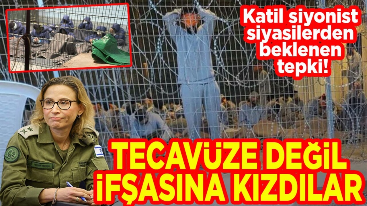 Katil Siyonist siyasilerden beklenen tepki! Tecavüze değil ifşasına kızdılar