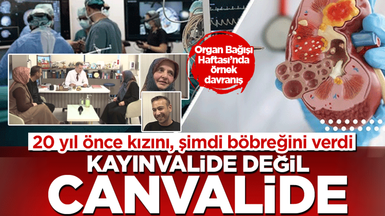 Kayınvalide değil, canvalide: 20 yıl önce kızını, şimdi böbreğini verdi