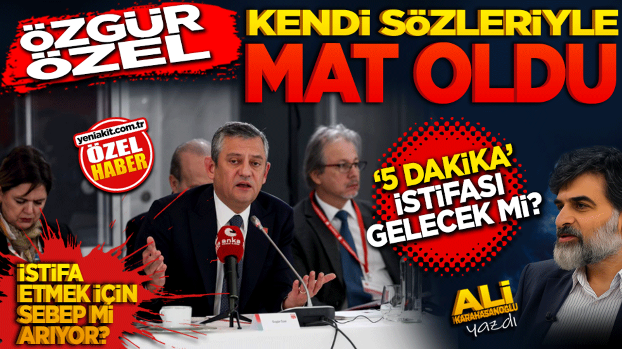 Kendi sözüyle mat oldu! 5 dakika istifası gelecek mi?