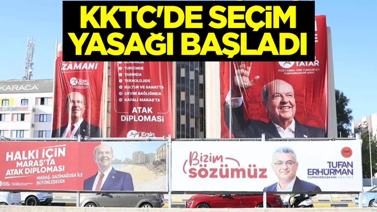 KKTC'de seçim yasağı başladı