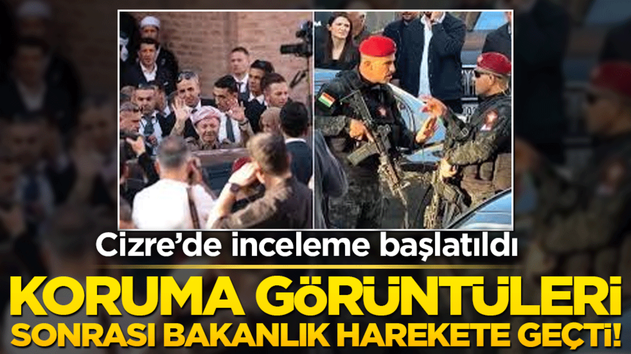 Koruma görüntüleri sonrası bakanlık harekete geçti! Cizre’de inceleme başlatıldı