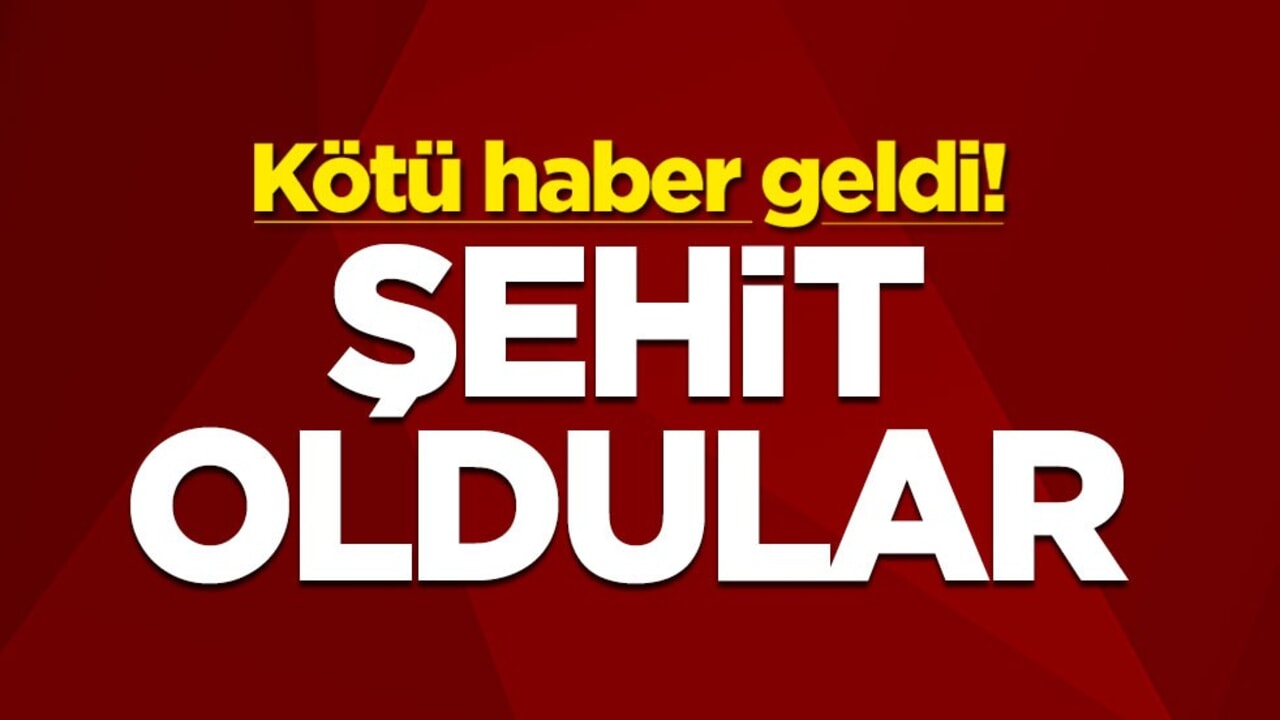 Kötü haber geldi! Şehit oldular