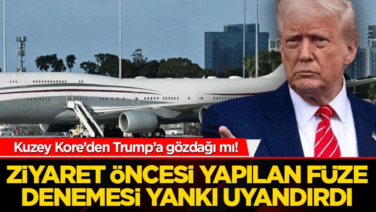 Kuzey Kore’den Trump’a gözdağı mı! Ziyaret öncesi yapılan füze denemesi yankı uyandırdı