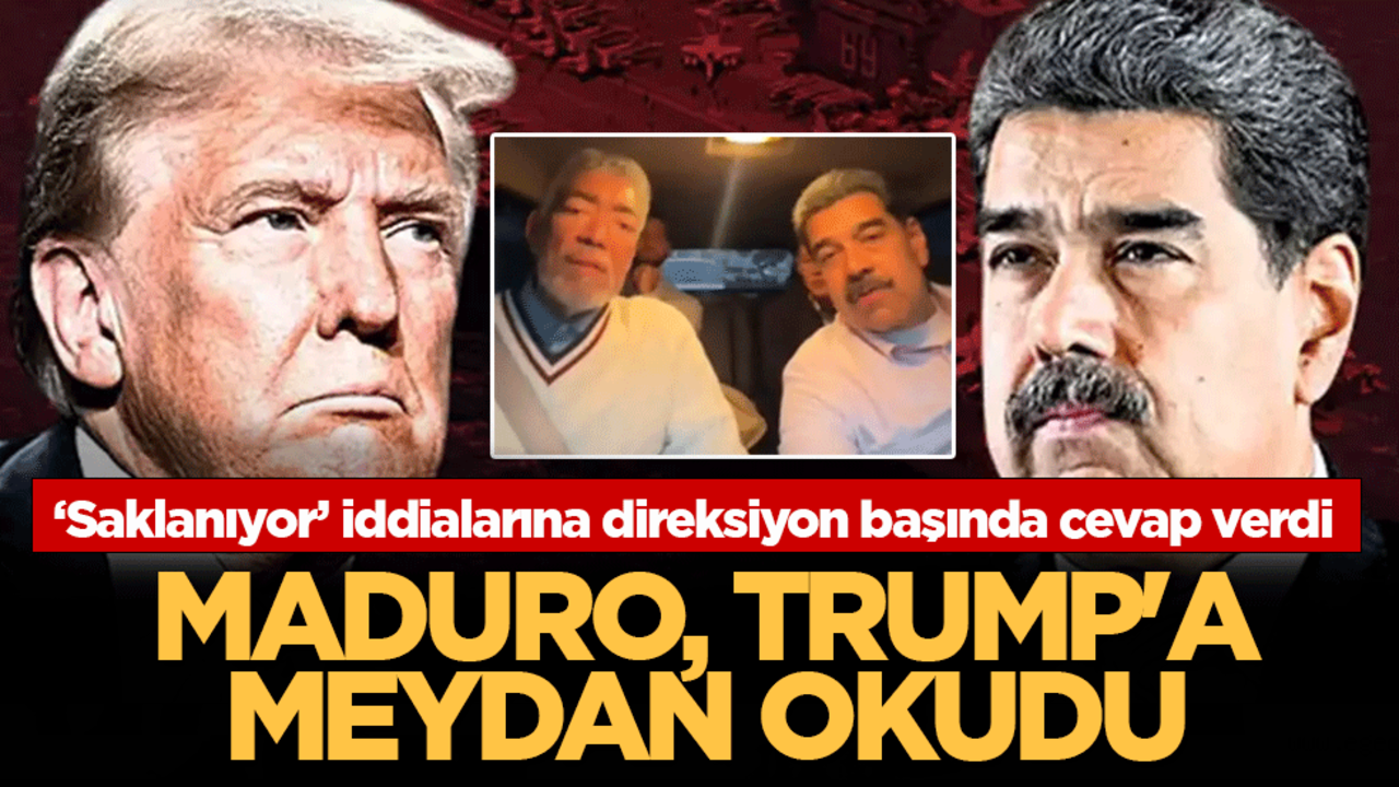 Maduro’dan Trump’a gövde gösterisi: "Korkudan tünellere saklandı" iddialarına aracı başında karşılık verdi