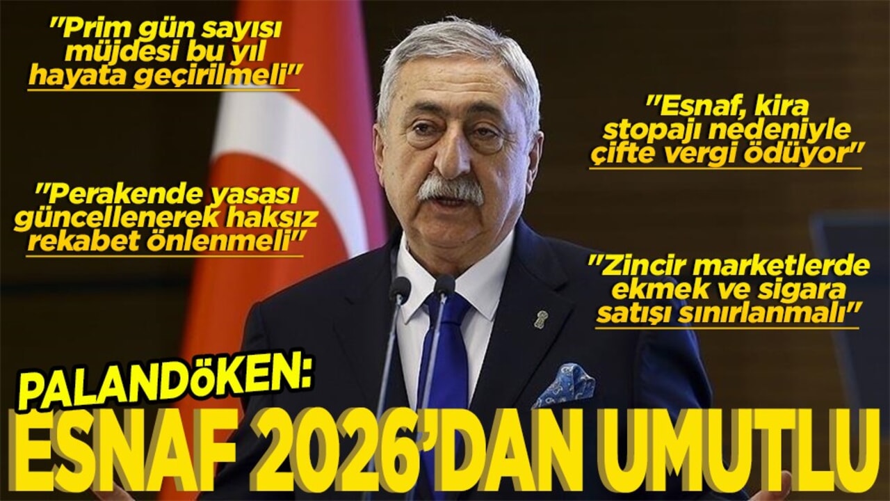 Mali zor bir yılın geride bırakıldığını söyleyen TESK Başkanı Palandöken: Esnaf 2026'dan umutlu