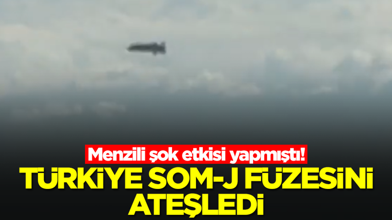 Menzili şok etkisi yapmıştı! Türkiye SOM-J füzesini ateşledi