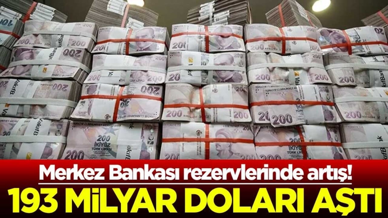 Merkez Bankası rezervlerinde artış devam ediyor! 193 milyar doları aştı