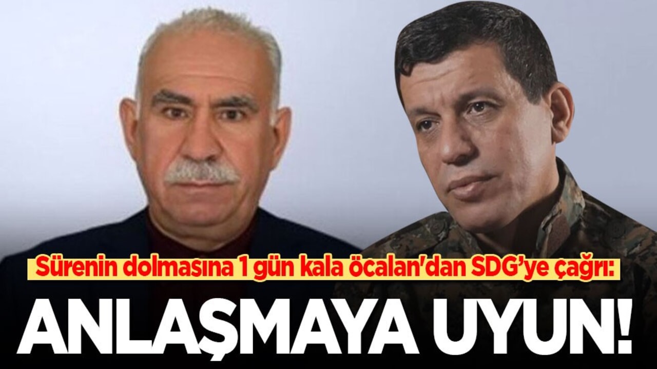 Öcalan'dan sürenin dolmasına 1 gün kala SDG’ye çağrı: Anlaşmaya uyun!