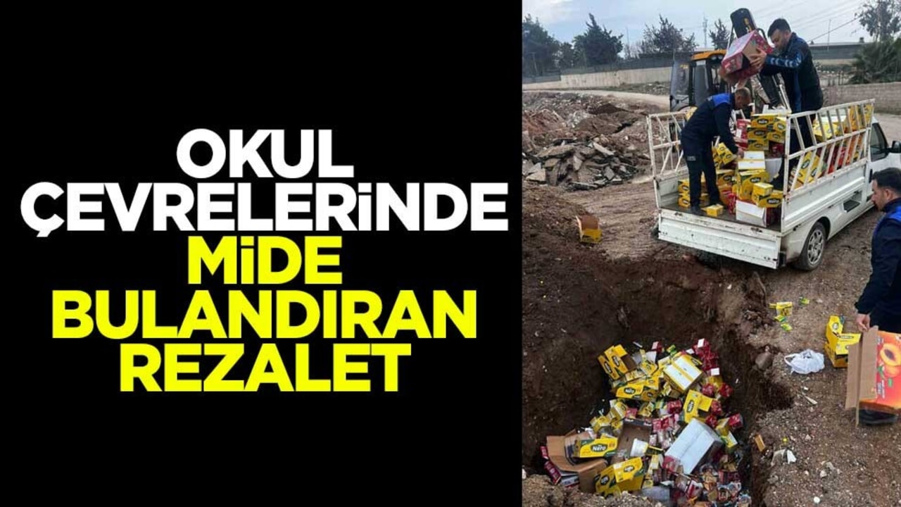 Okul çevrelerinde mide bulandıran rezalet