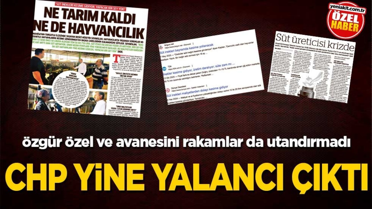 Özgür Özel ve avanesini rakamlar da utandırmadı! CHP yine yalancı çıktı