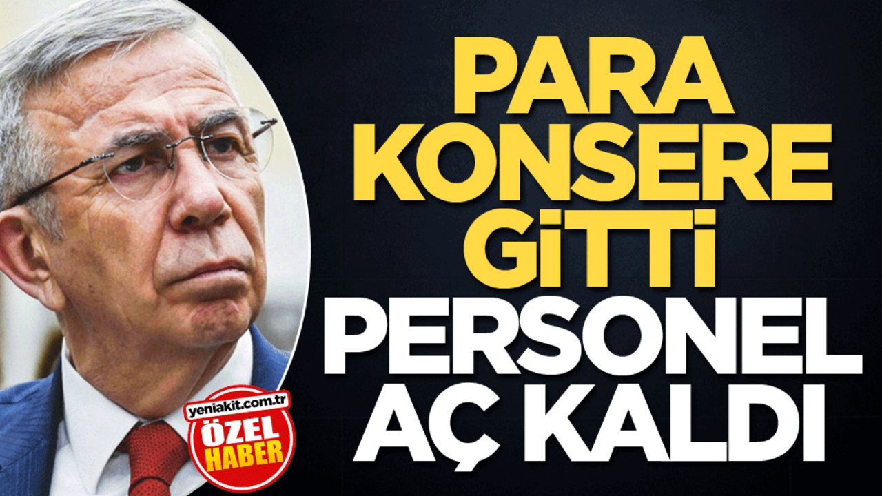 Para konsere gitti personel aç kaldı
