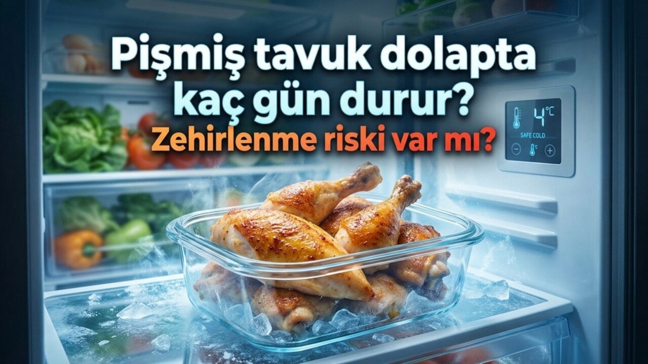 Pişmiş tavuk dolapta kaç gün durur? Zehirlenme riski var mı?