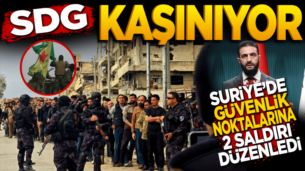 SDG Kaşınıyor! Suriye güvenlik noktalarına iki yeni saldırı düzenledi