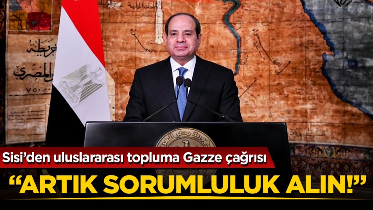 Sisi: "Dünya, Filistin halkının efsanevi direnişine tanıklık ediyor"