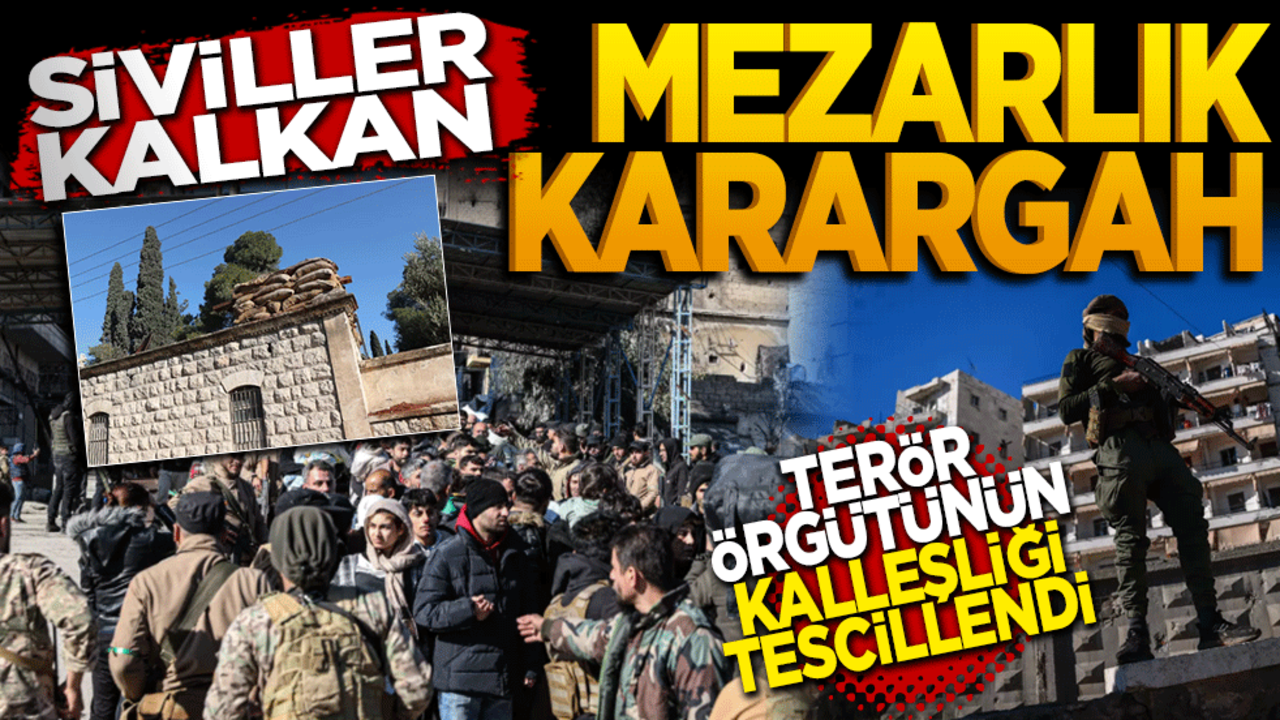 Siviller kalkan, mezarlık karargah: Terör örgütünün kalleşliği tescillendi!