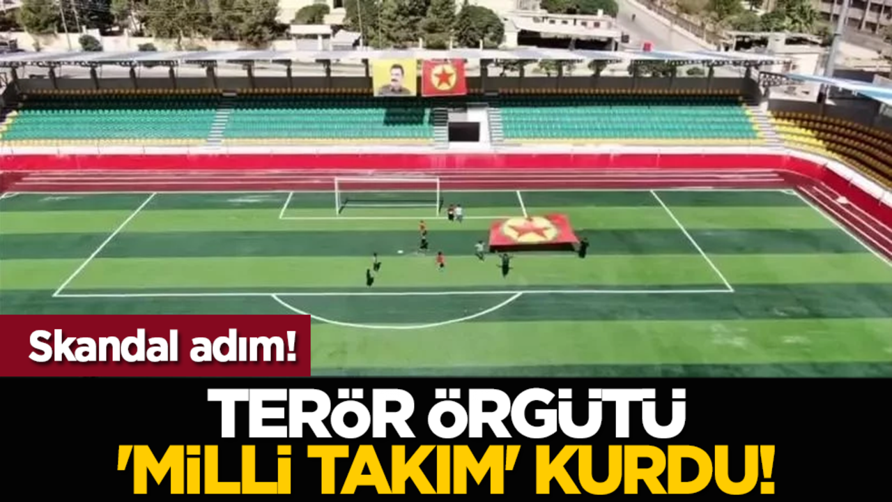 Skandal adım! Terör örgütü 'milli takım' kurdu!