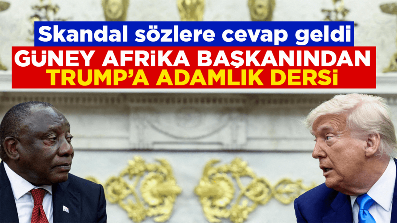 Skandal sözlere cevap geldi! Güney Afrika başkanından Trump’a adamlık dersi