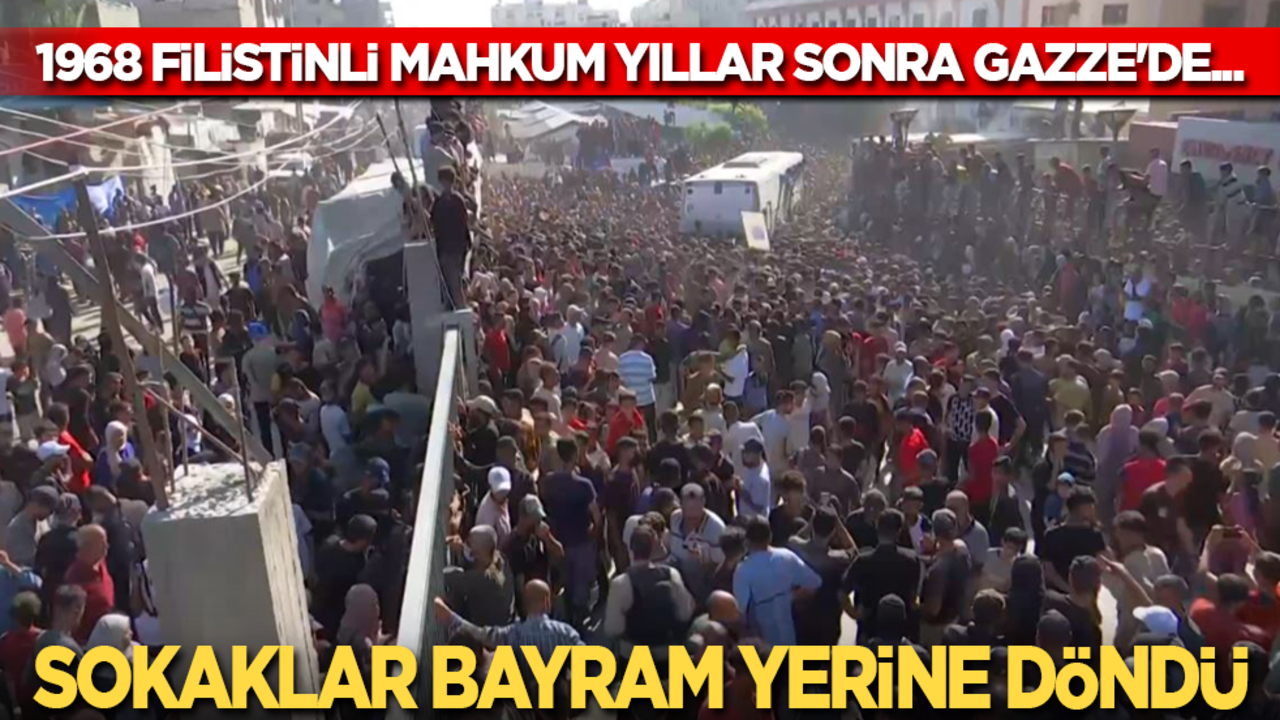 Sokaklarda bayram havası: 1968 Filistinli mahkum yıllar sonra Gazze'ye döndü