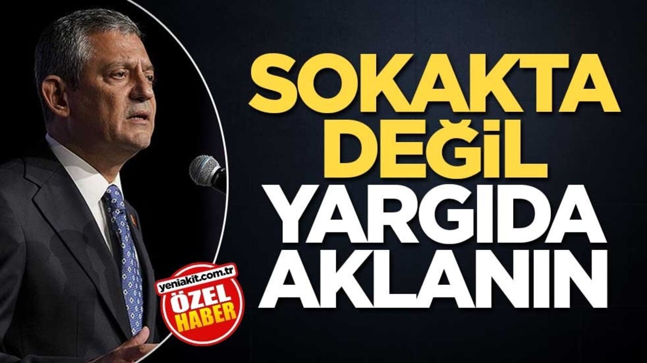 Sokakta değil yargıda aklanın