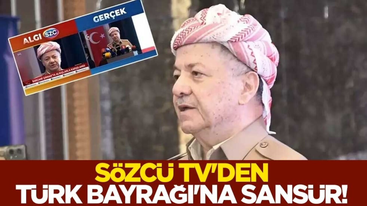 Sözcü TV'den Türk Bayrağı'na sansür!